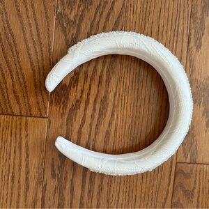 NEW Self-Portrait Ivory Textured Headband